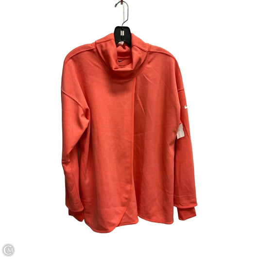 Sweatshirt Collar By Nike In Pink, Size: M