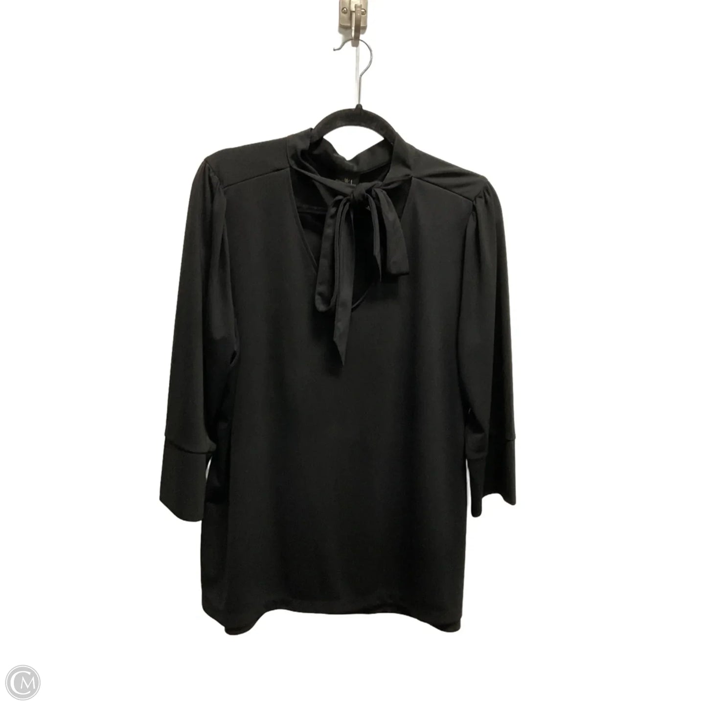 Top Long Sleeve By Worthington In Black, Size: Xl