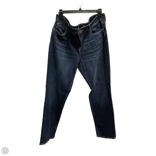 Jeans Boyfriend By Kut In Blue, Size: 14