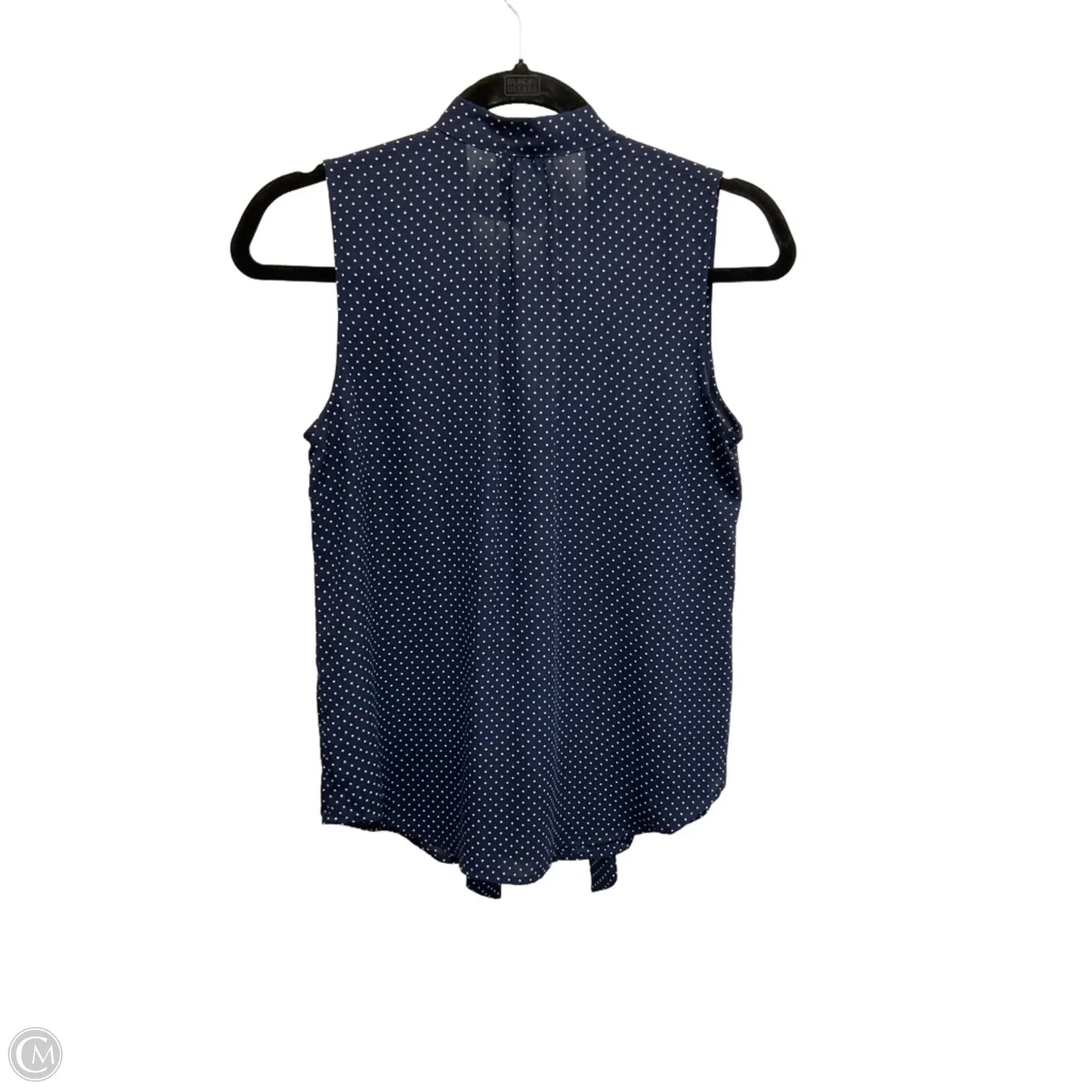 Blouse Sleeveless By J. Crew In Polkadot Pattern, Size: Xs