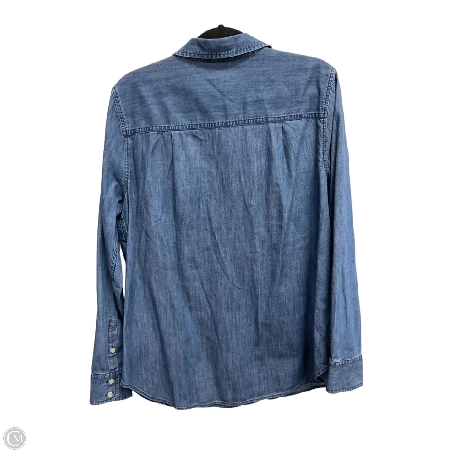 Top Long Sleeve By Talbots In Blue, Size: L