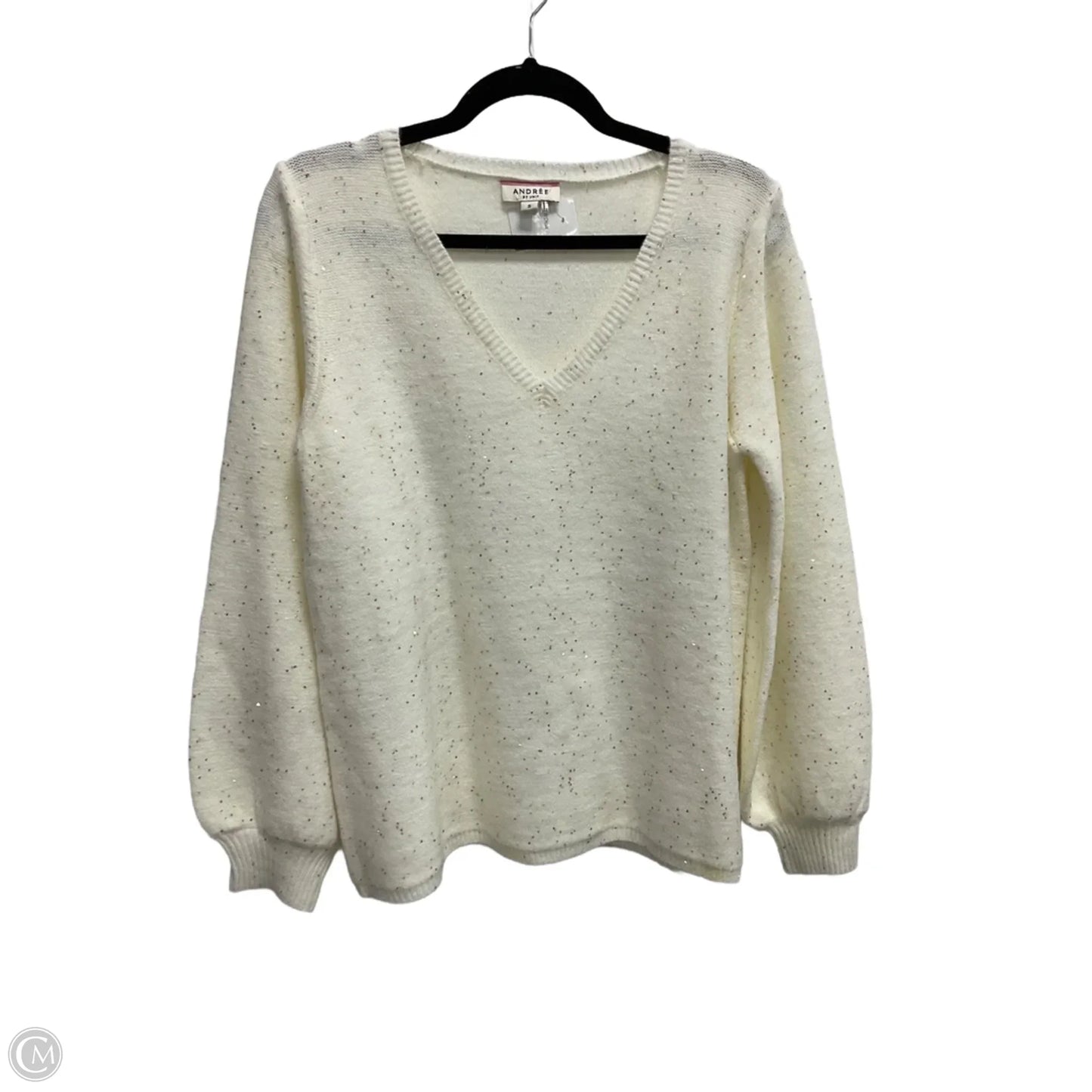 Sweater By Andree By Unit In White, Size: S