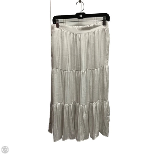 Skirt Maxi By Nine West In White, Size: M