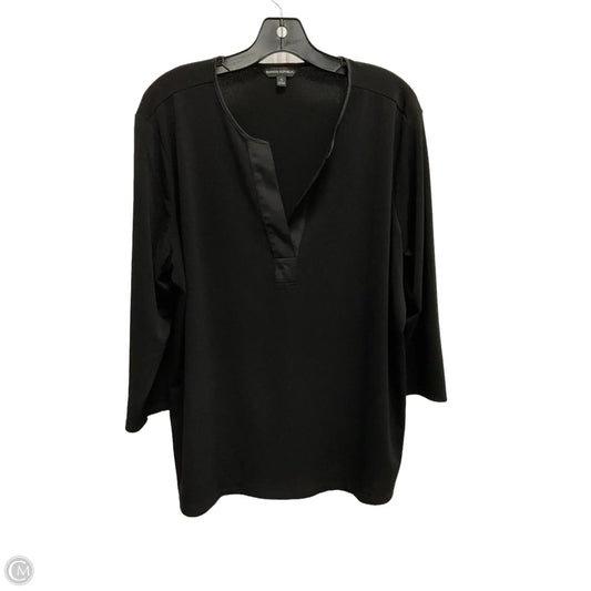 Blouse Long Sleeve By Banana Republic In Black, Size: Xl