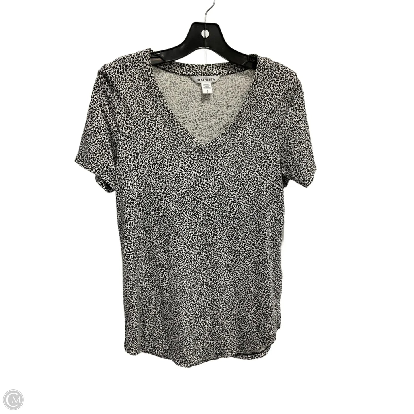 Top Short Sleeve Basic By Athleta In Animal Print, Size: Sp