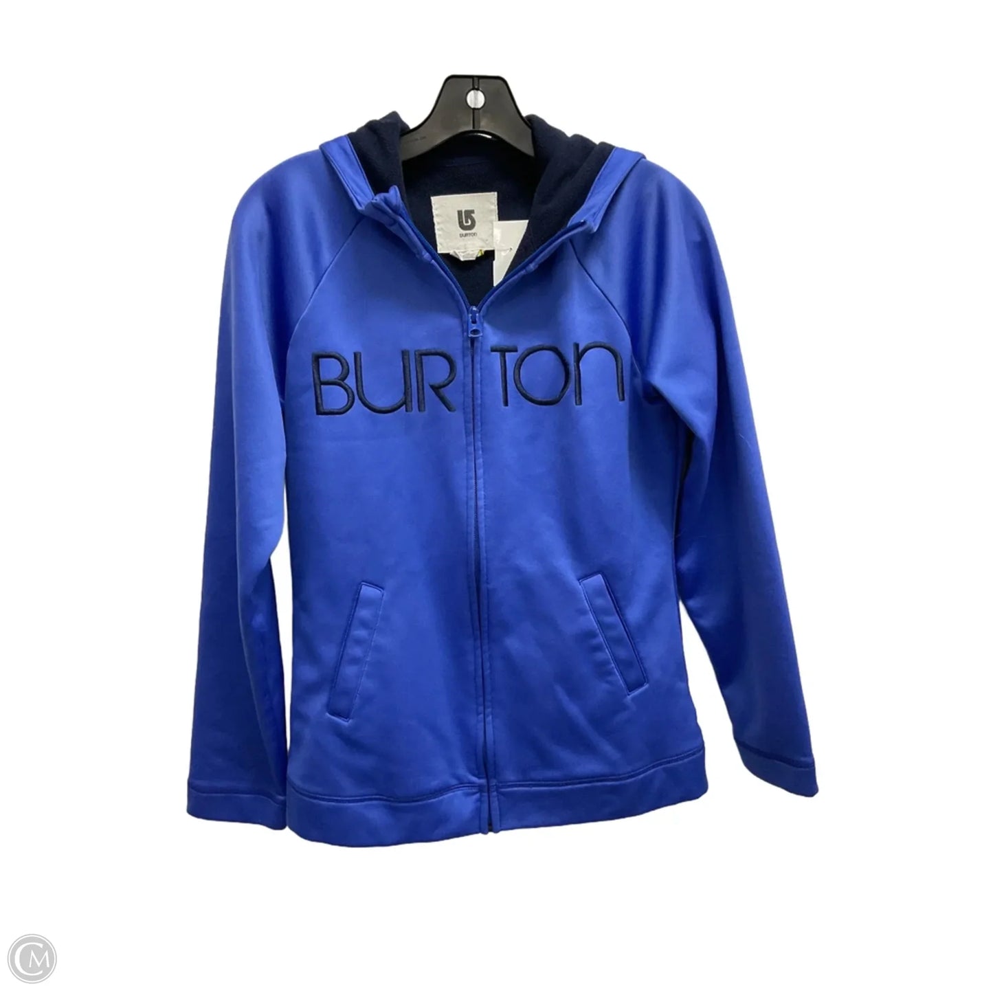 Athletic Jacket By Burton In Blue, Size: M