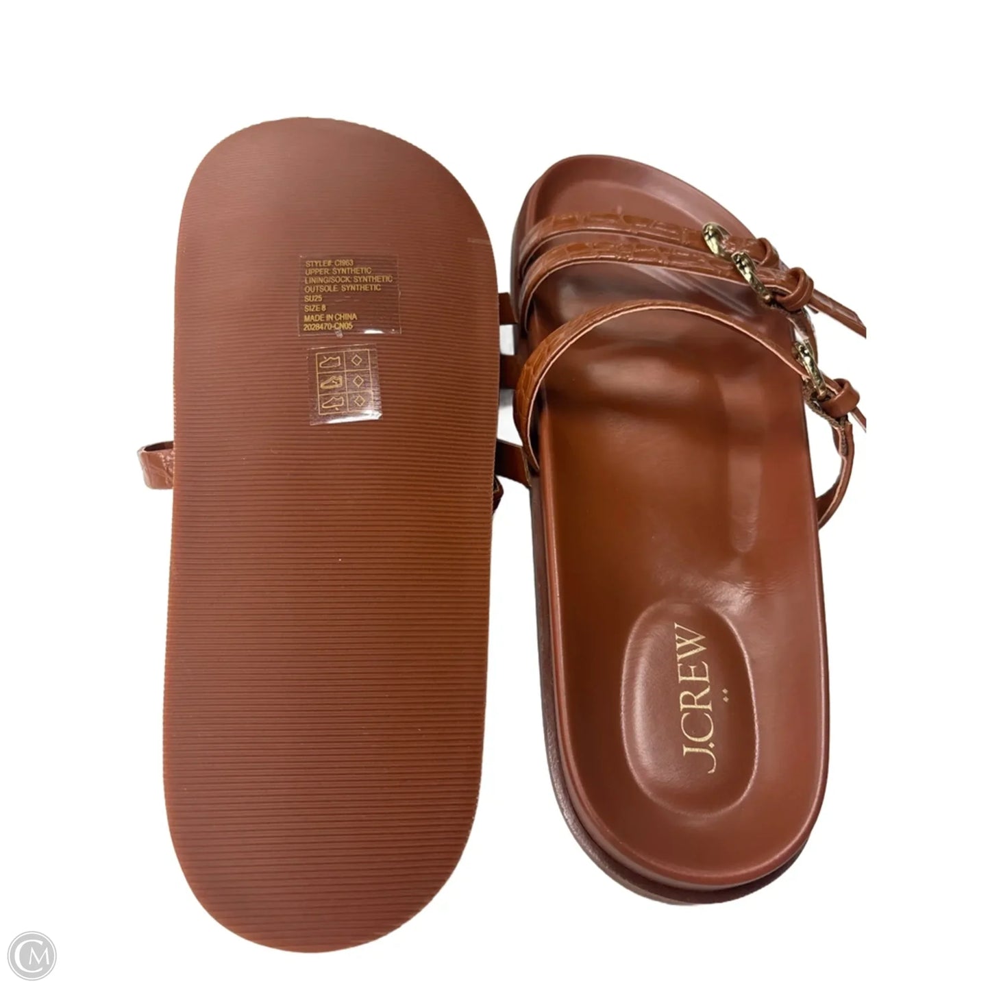 Sandals Flats By J. Crew In Brown, Size: 8