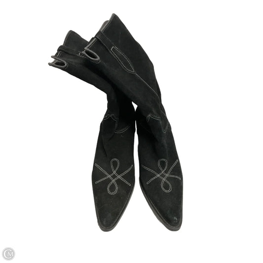 Boots Western By Franco Sarto In Black, Size: 8.5