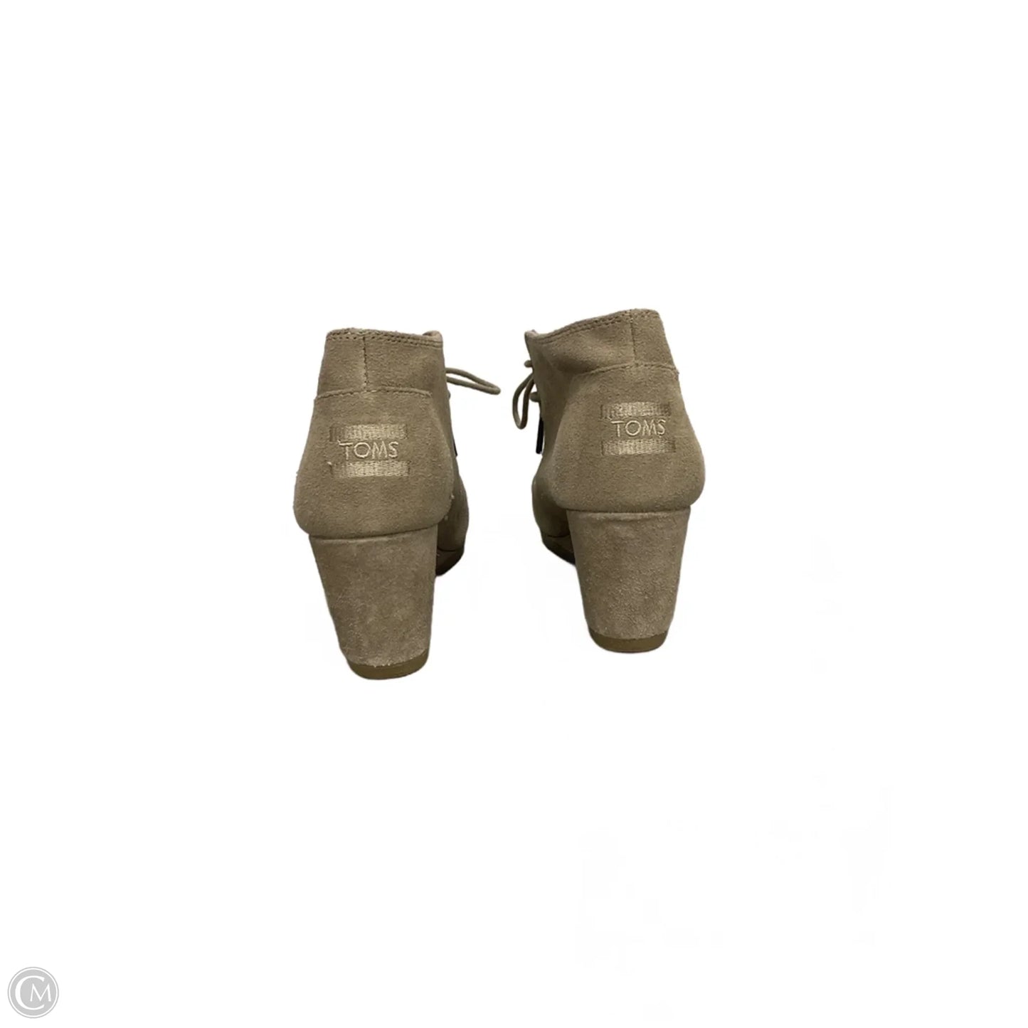 Shoes Heels Wedge By Toms In Tan, Size: 7