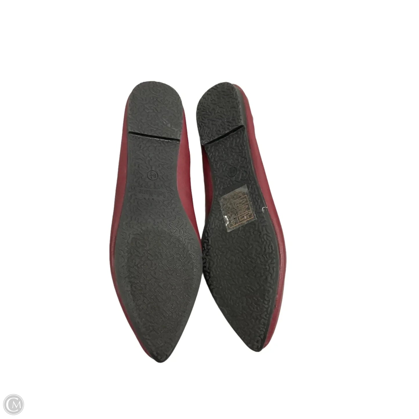 Shoes Flats By Bella Marie In Maroon, Size: 8.5