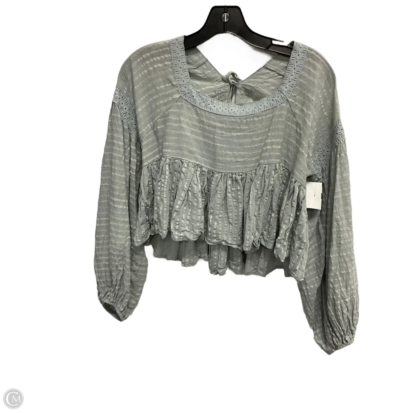 Top Long Sleeve By By Together In Blue, Size: S