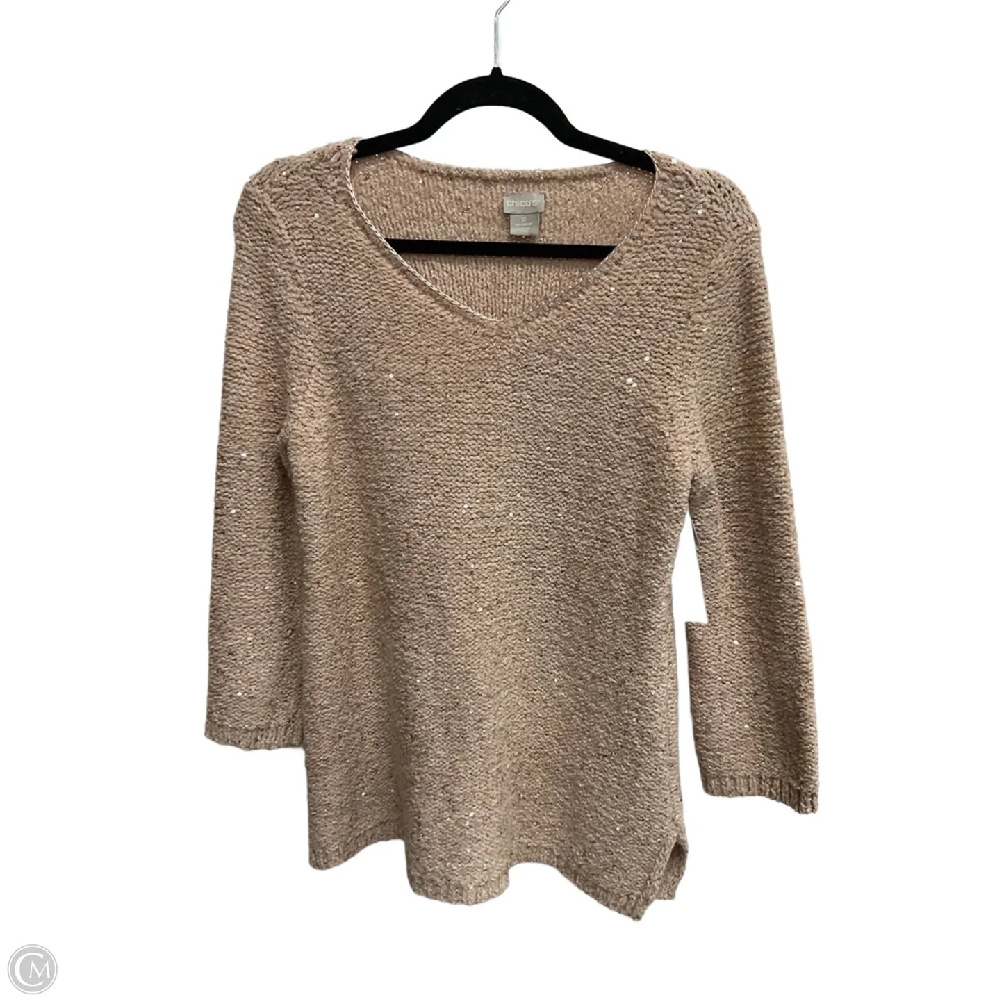 Sweater By Chicos In Pink, Size: Mp