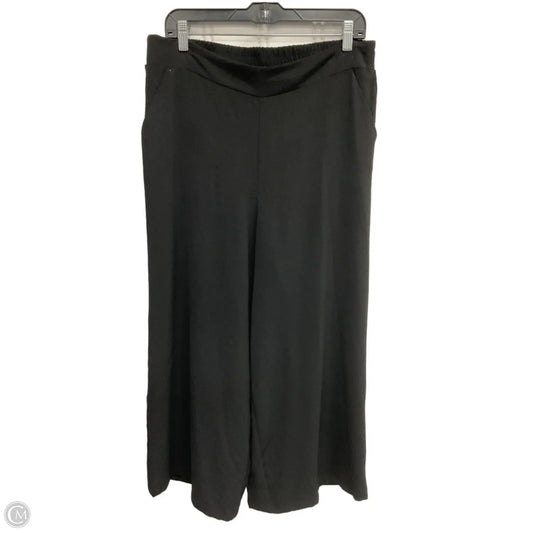 Pants Wide Leg By Adrianna Papell In Black, Size: L
