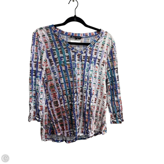 Top Long Sleeve By Clothes Mentor In Multi-colored, Size: L