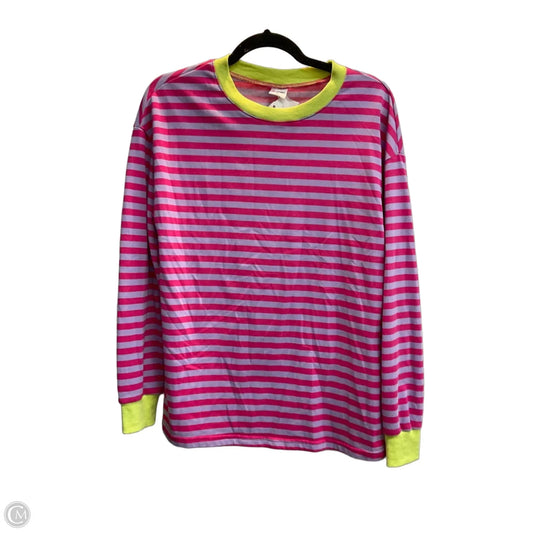 Top Long Sleeve By Clothes Mentor In Striped Pattern, Size: M