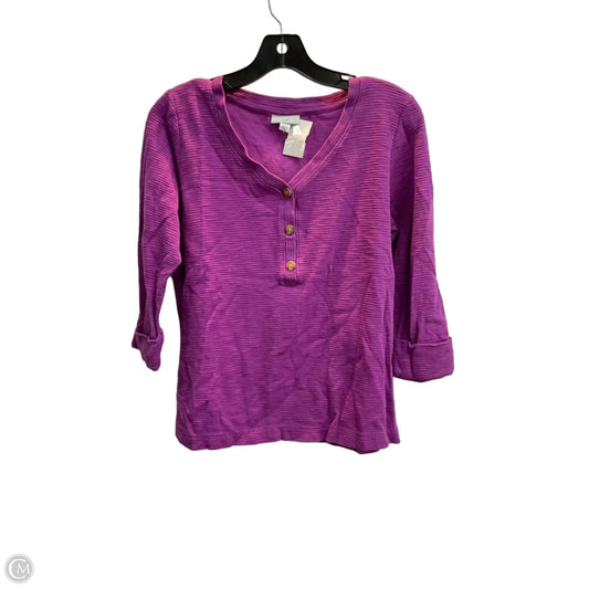 Top Long Sleeve By J. Jill In Purple, Size: S