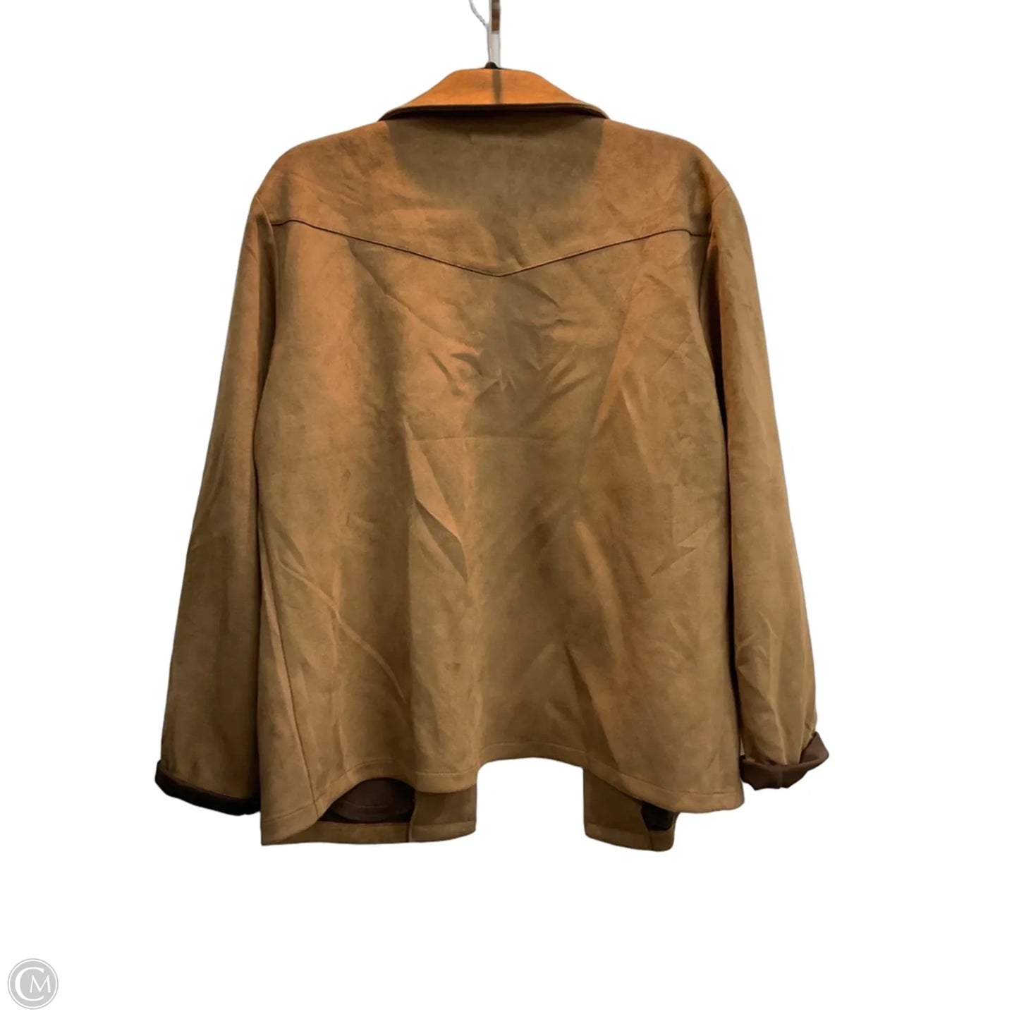 Jacket Moto By Maurices In Brown, Size: Xl