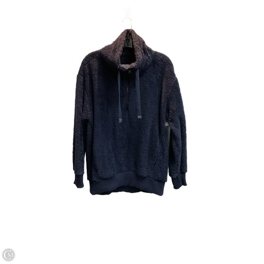 Jacket Faux Fur & Sherpa By Members Mark In Navy, Size: S