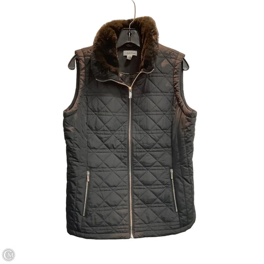 Vest Puffer & Quilted By Calvin Klein In Black, Size: M