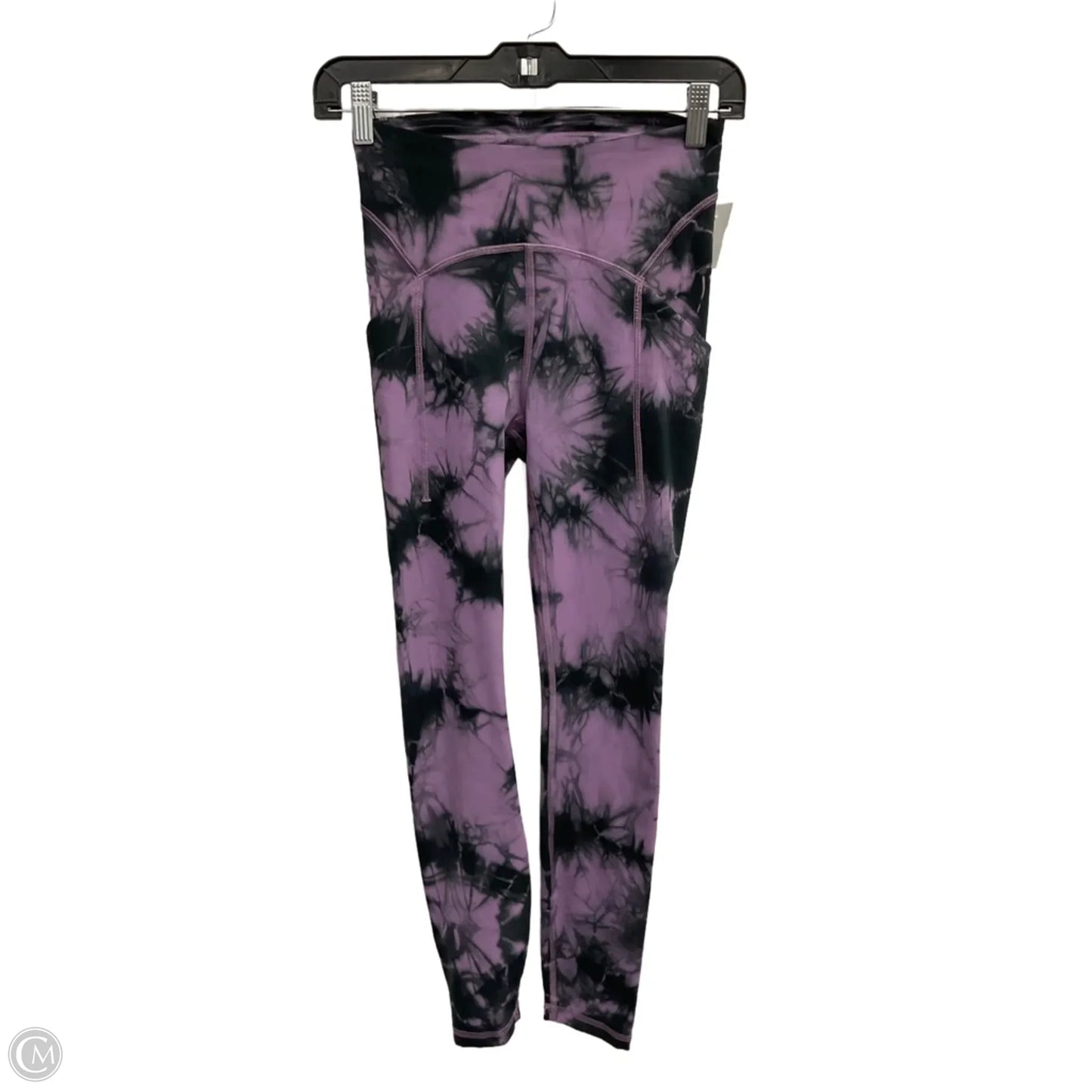 Athletic Leggings By Lululemon In Black & Purple, Size: S