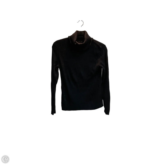 Top Long Sleeve By Banana Republic In Black, Size: M