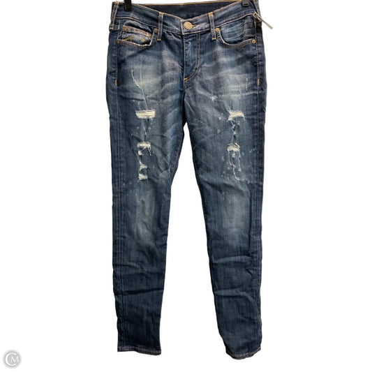 Jeans Skinny By True Religion In Blue, Size: 4