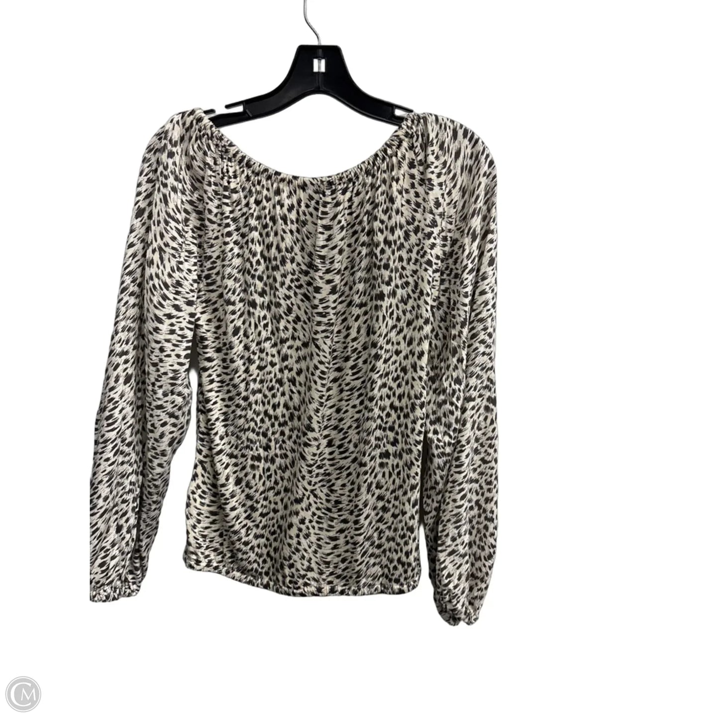 Blouse Long Sleeve By Nili Lotan In Zebra Print, Size: S