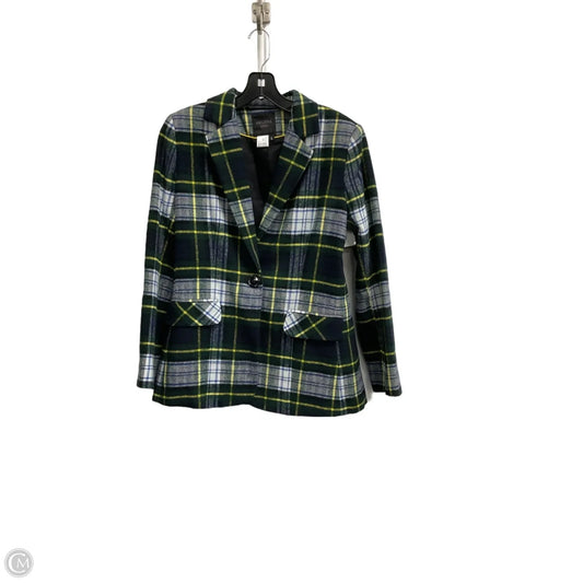 Blazer By Helene Berman London X Anthropologie In Plaid Pattern, Size: S