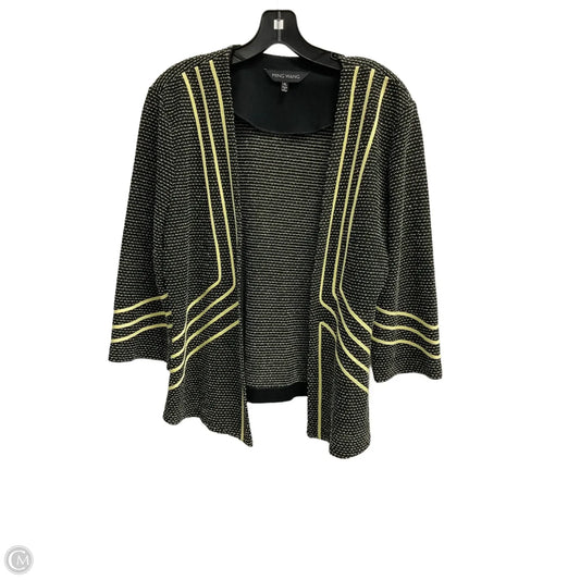 Blazer By Ming Wang In Black & Yellow, Size: Lp