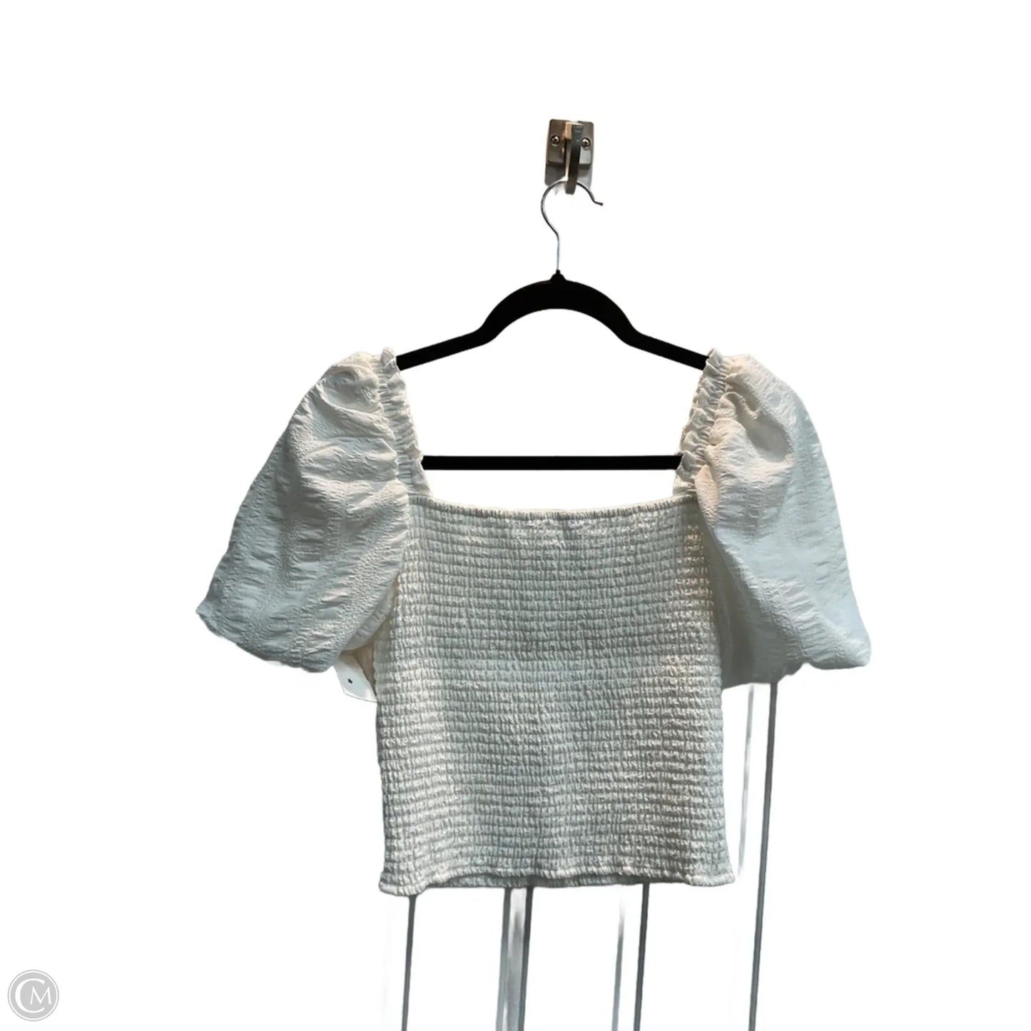 Top Short Sleeve By Steve Madden In White, Size: S