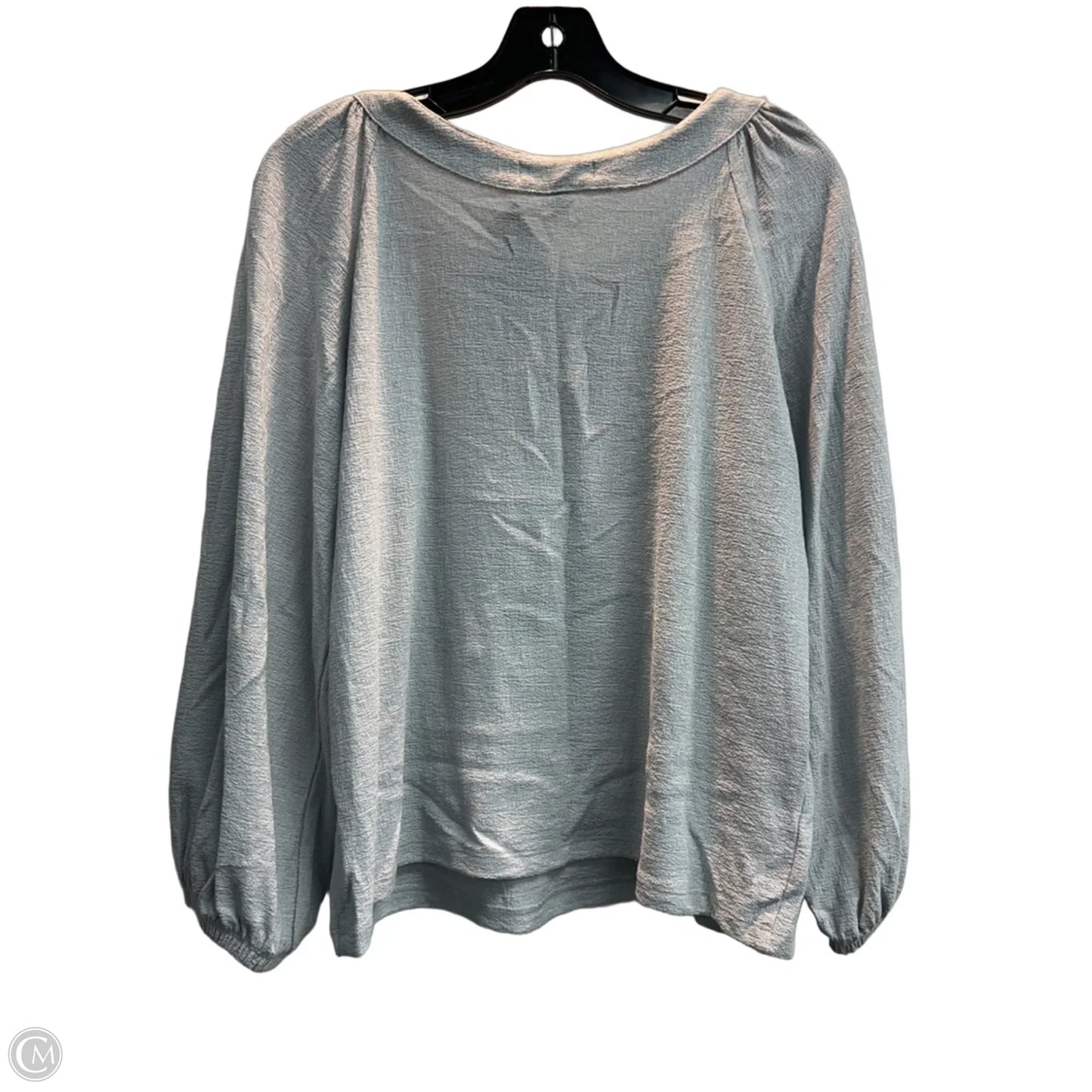 Top Long Sleeve By Banana Republic In Blue, Size: M