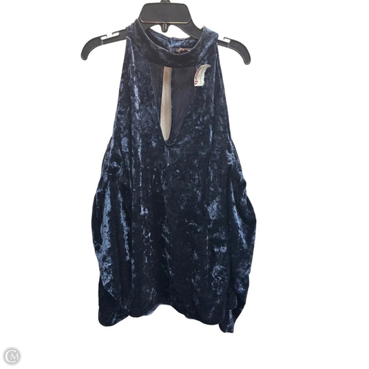 Blouse Long Sleeve By American Eagle In Navy, Size: Xxl