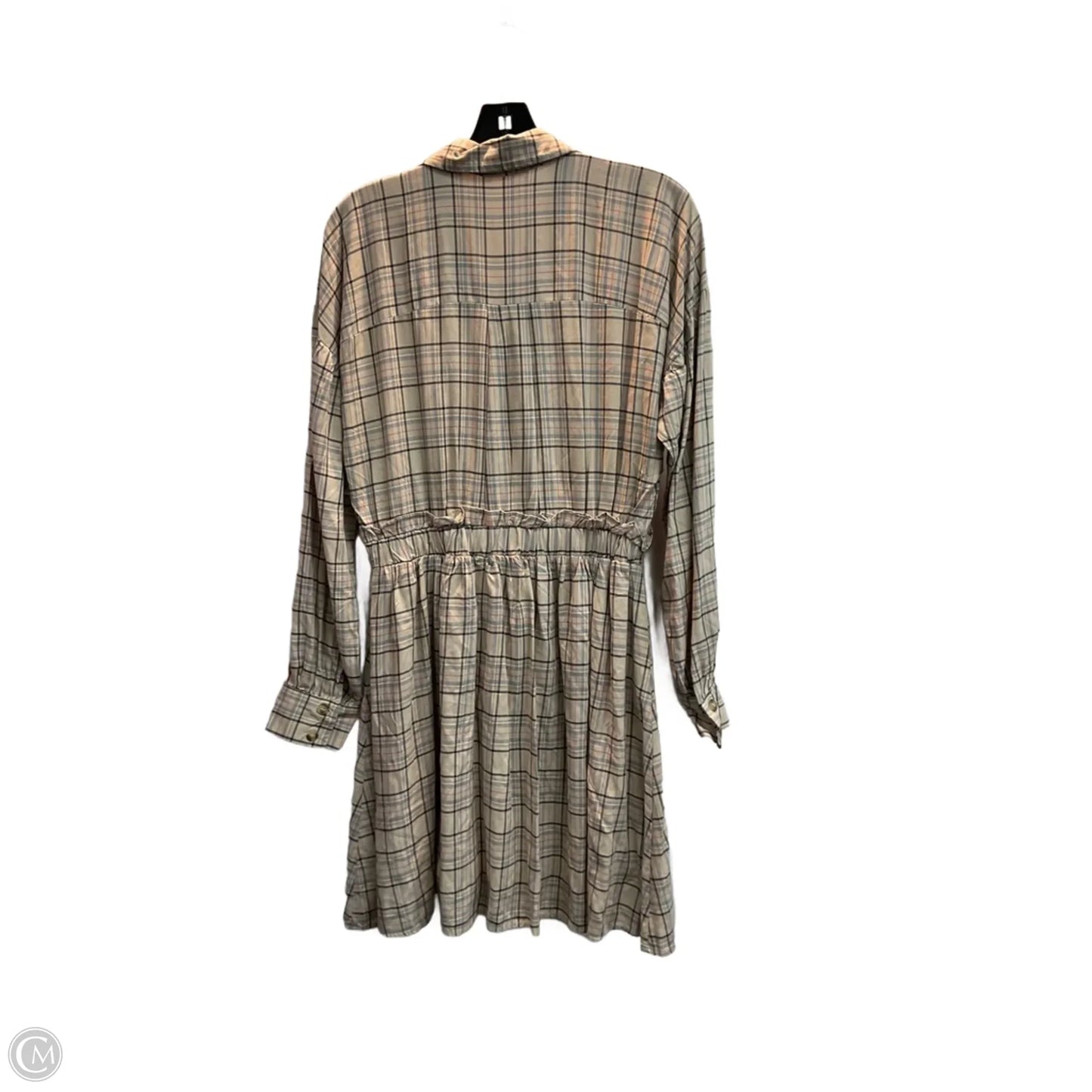 Dress Casual Midi By Blu Pepper In Plaid Pattern, Size: S