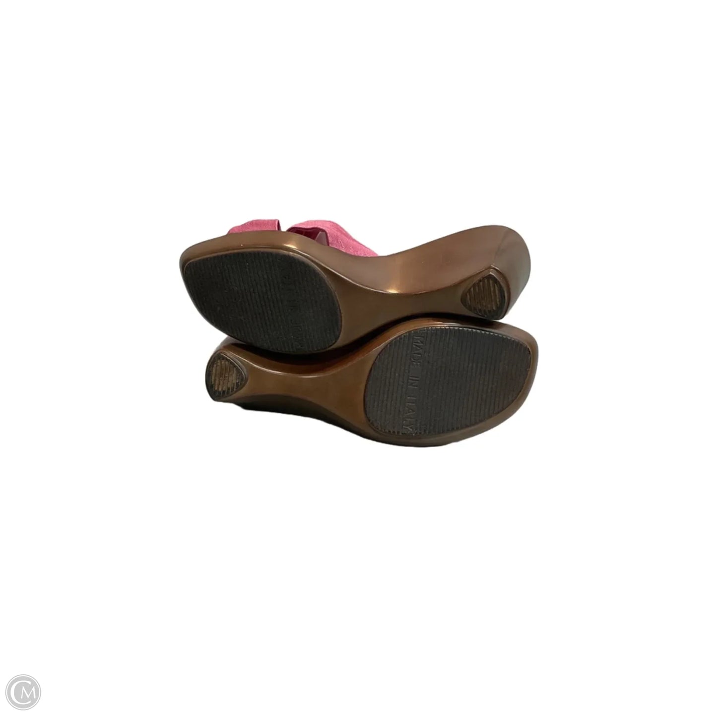 Sandals Heels Wedge By Covington In Pink, Size: 6