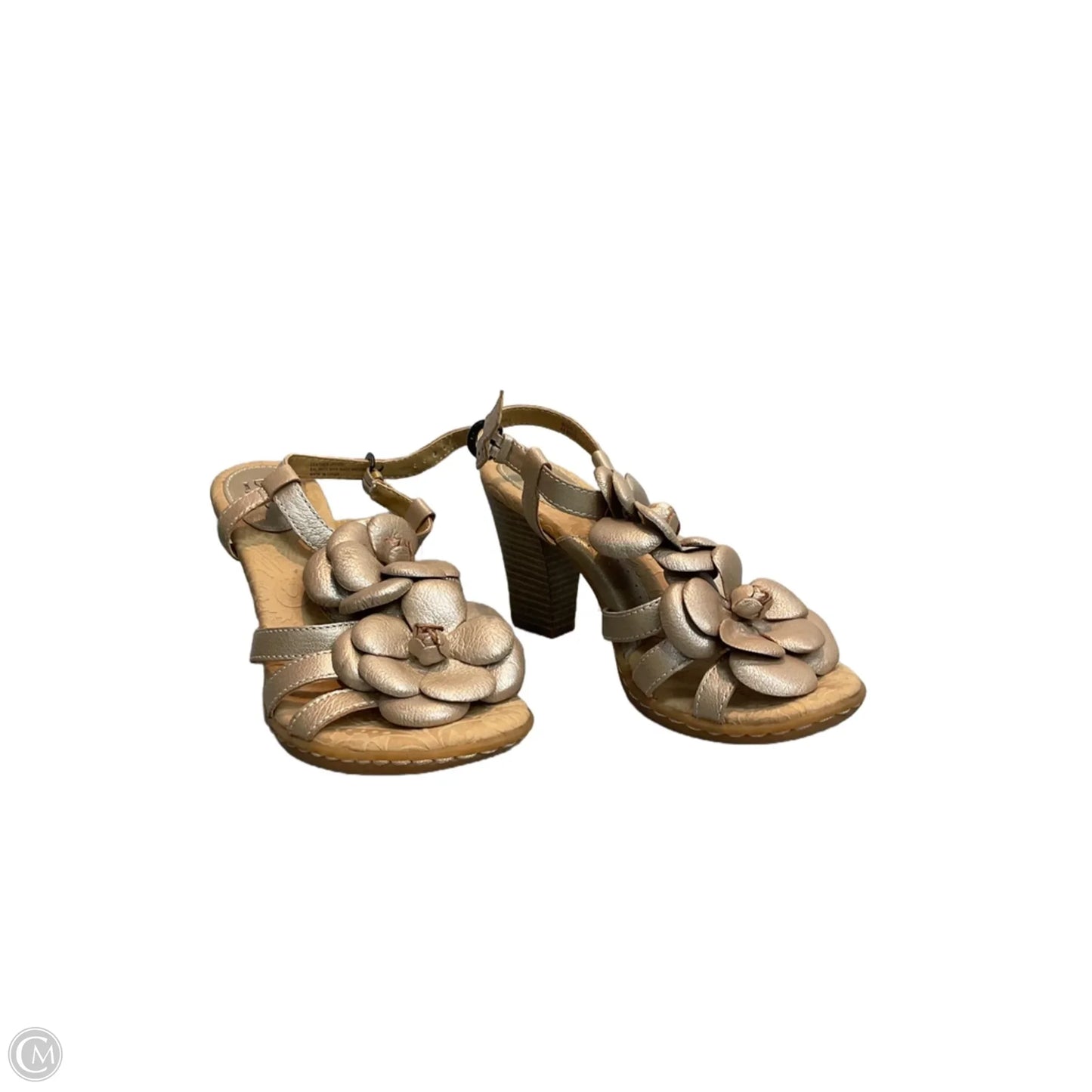 Sandals Heels Block By Boc In Brown, Size: 6