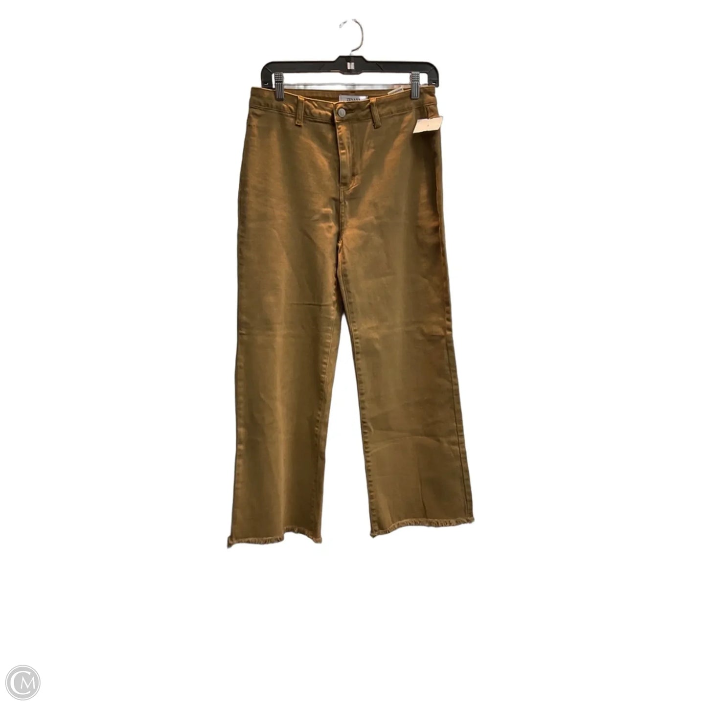 Jeans Wide Leg By Zenana In Tan, Size: 8