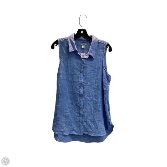 Top Sleeveless By L.l. Bean In Blue, Size: M