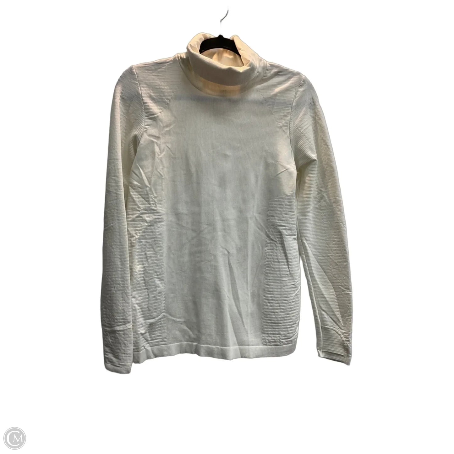 Athletic Top Long Sleeve Crewneck By Athleta In White, Size: M