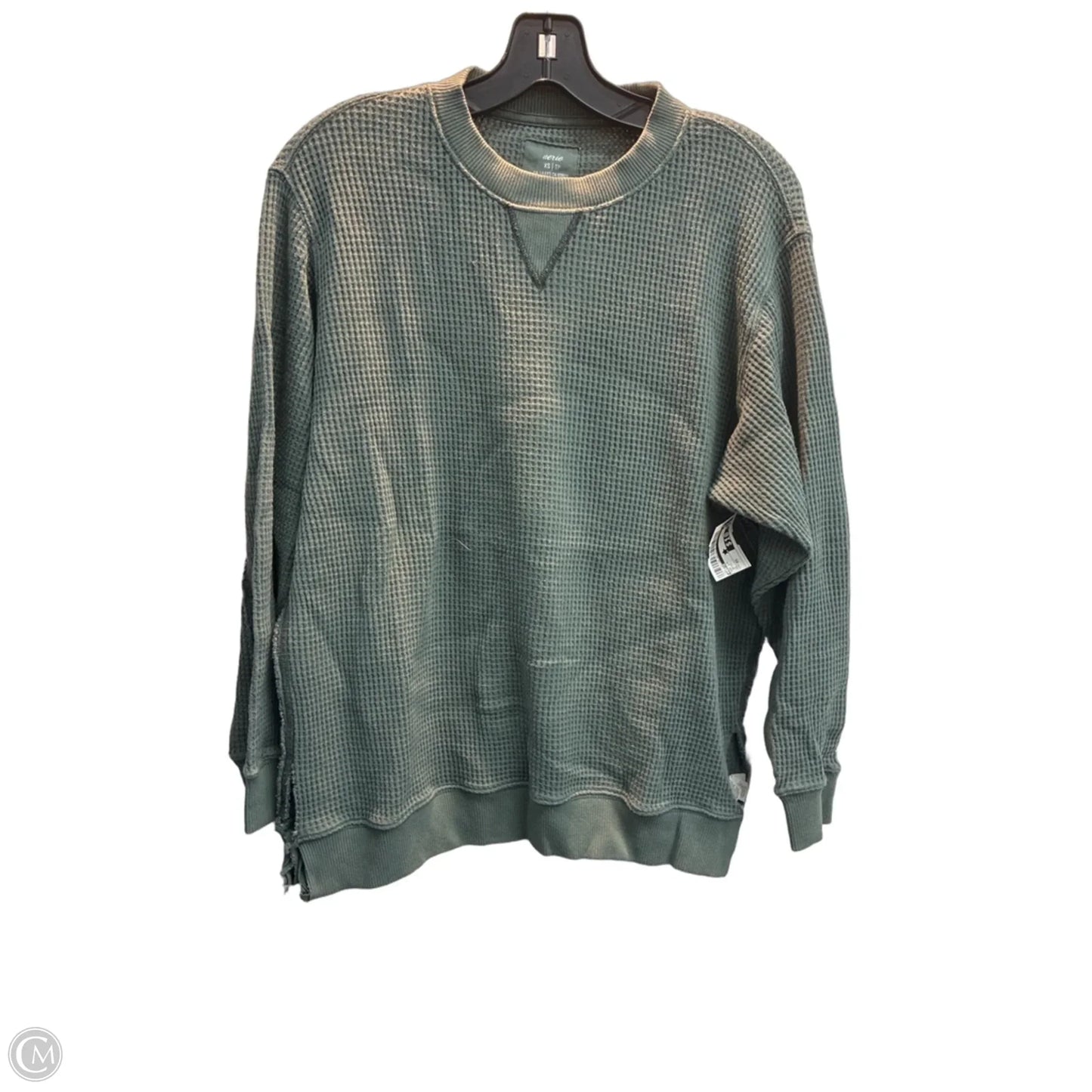 Top Long Sleeve By Aerie In Green, Size: Xs