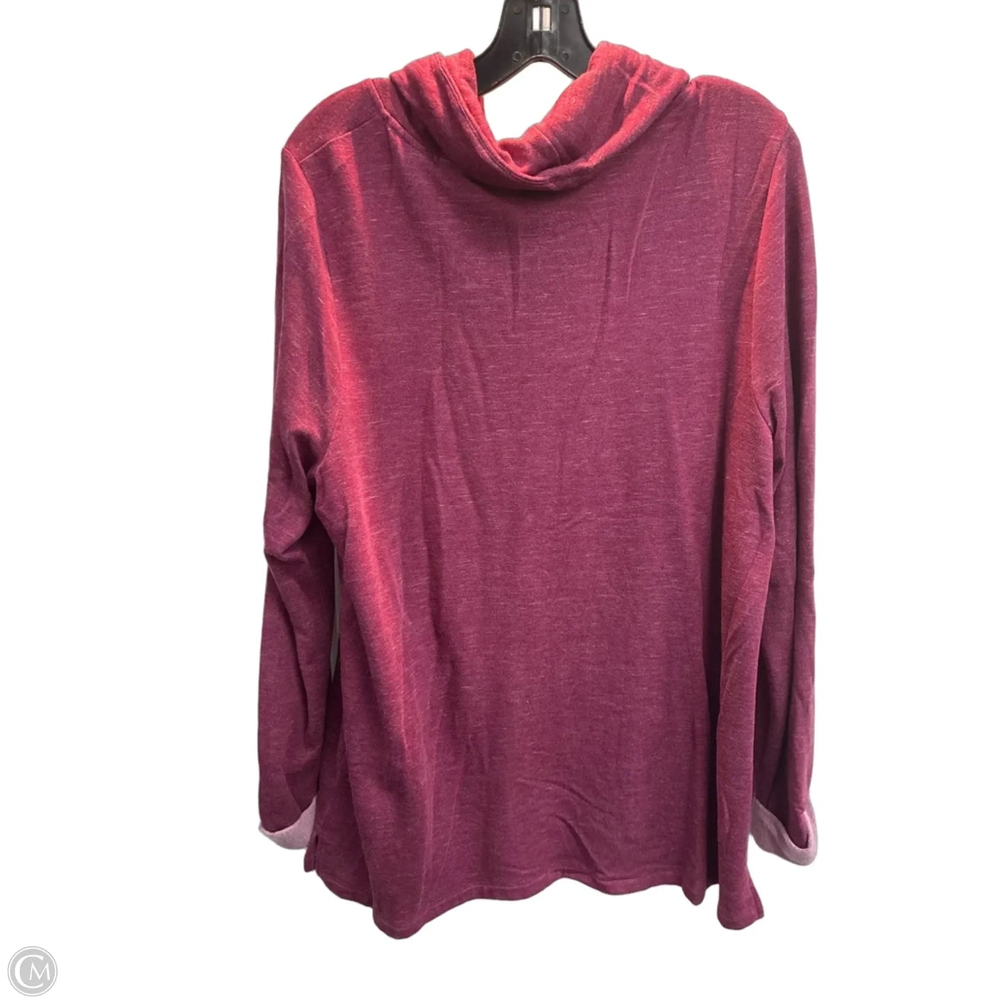 Sweatshirt Collar By Chicos In Maroon, Size: Xl