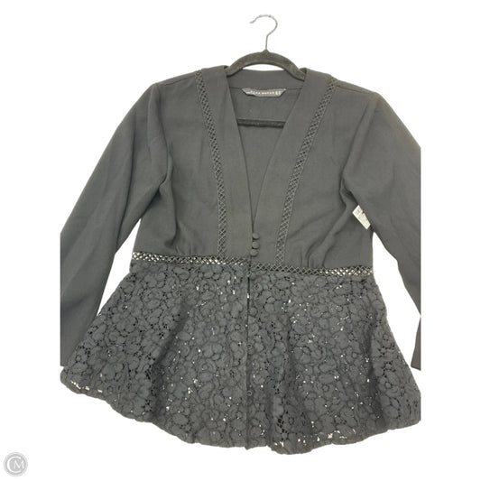 Blouse Long Sleeve By Zara In Black, Size: Xs