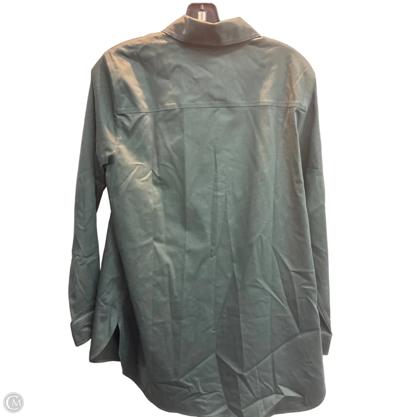 Top Long Sleeve By Chicos In Green, Size: M