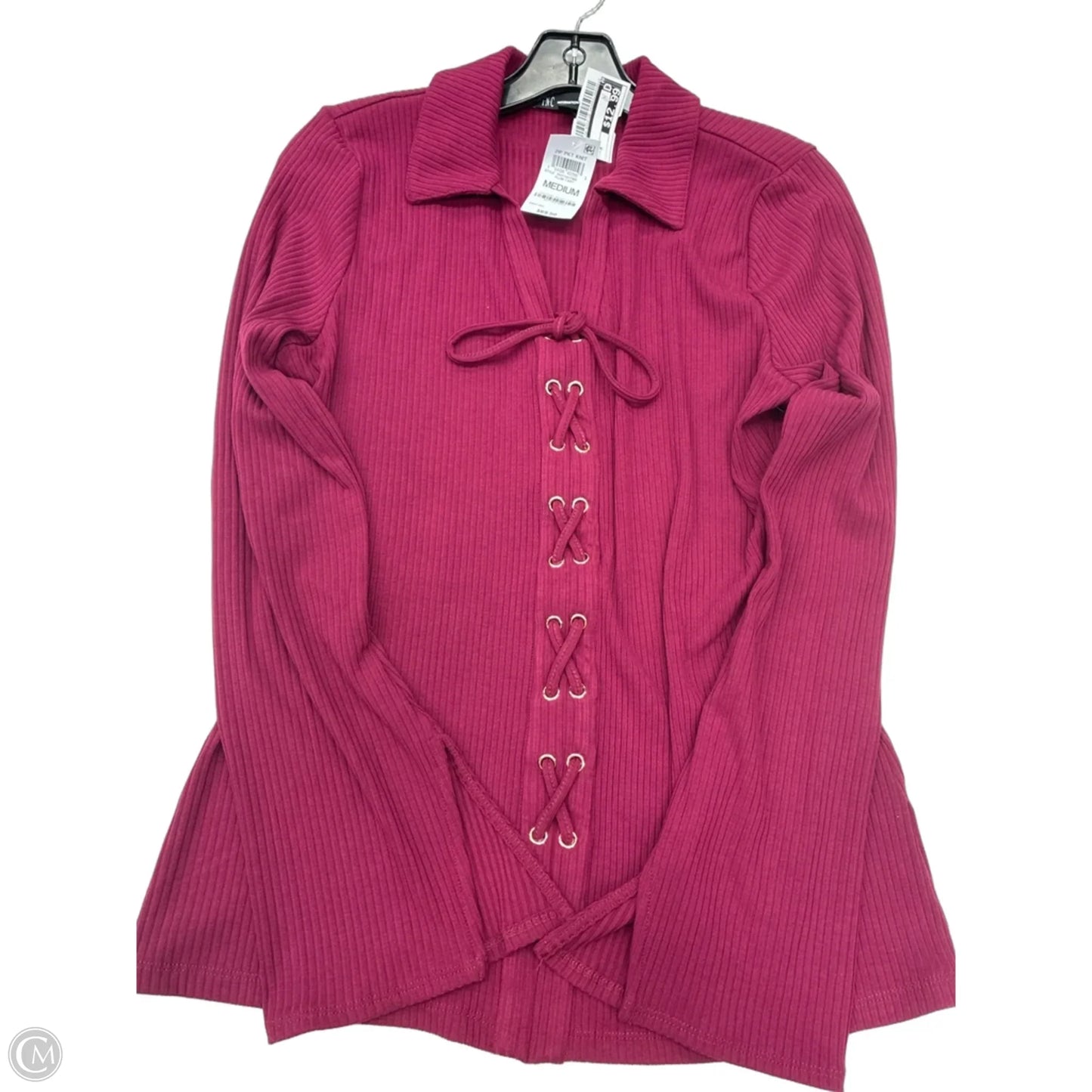 Top Long Sleeve By Inc In Pink, Size: M