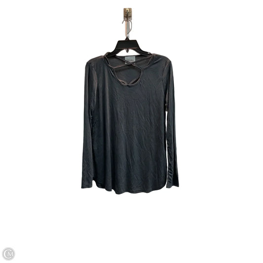 Top Long Sleeve By Clothes Mentor In Grey, Size: M