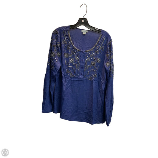 Top Long Sleeve By Sundance In Blue, Size: M