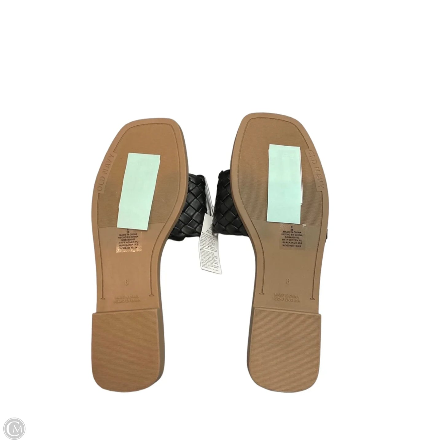 Sandals Flats By Old Navy In Black & Brown, Size: 8