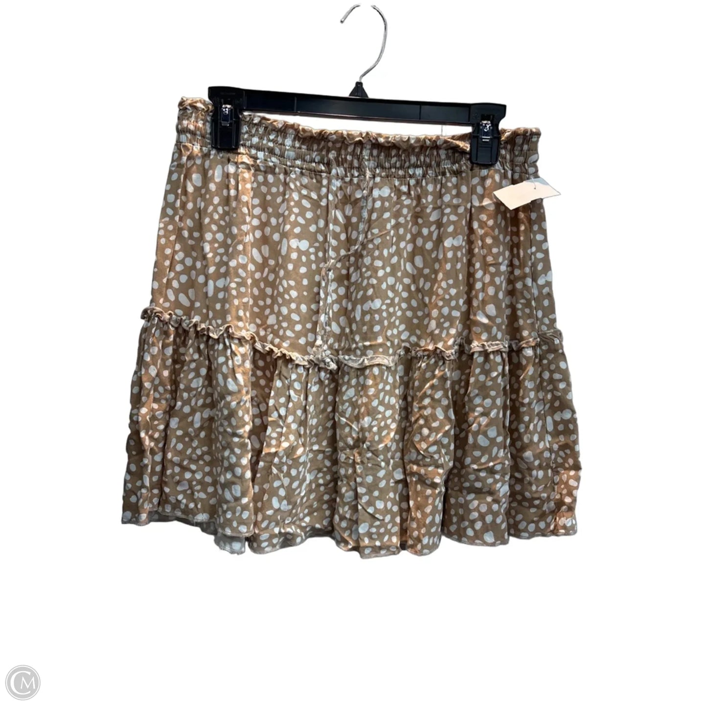 Skirt Mini & Short By Clothes Mentor In Polkadot Pattern, Size: L