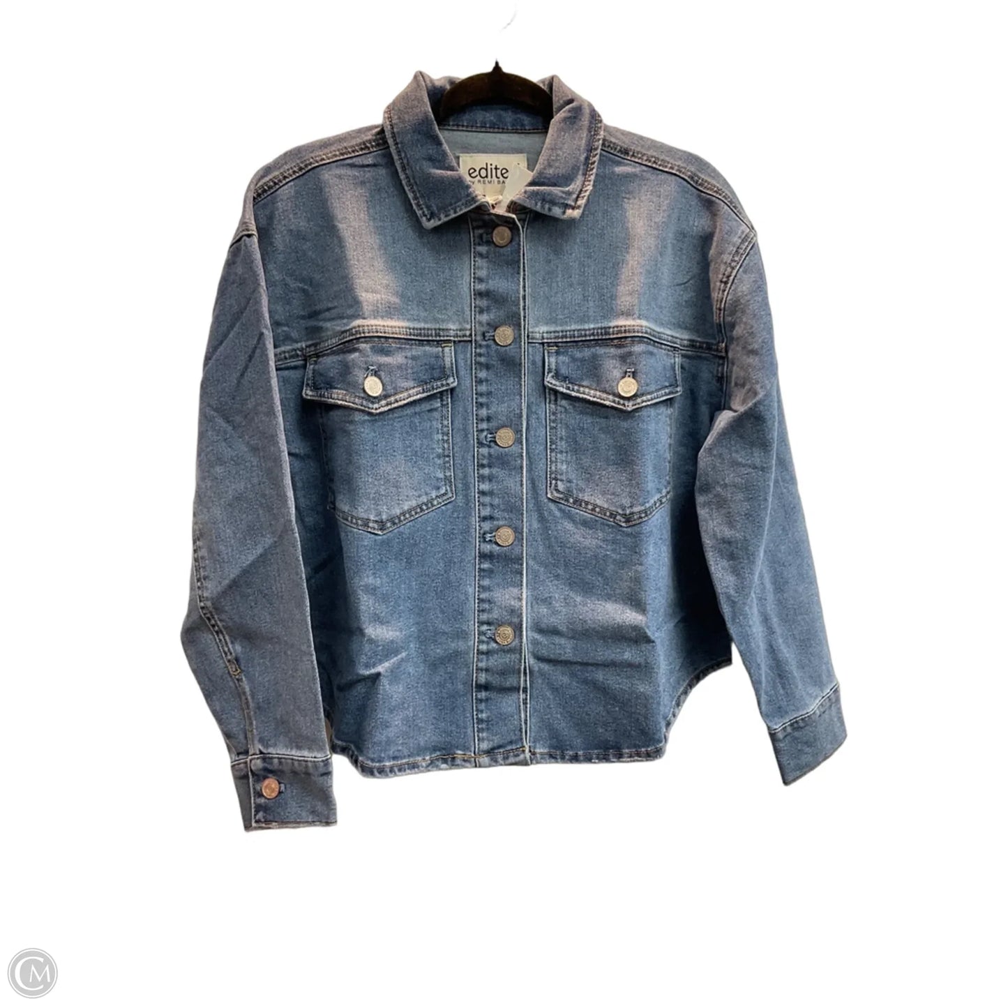 Jacket Denim By Clothes Mentor In Blue, Size: Xs