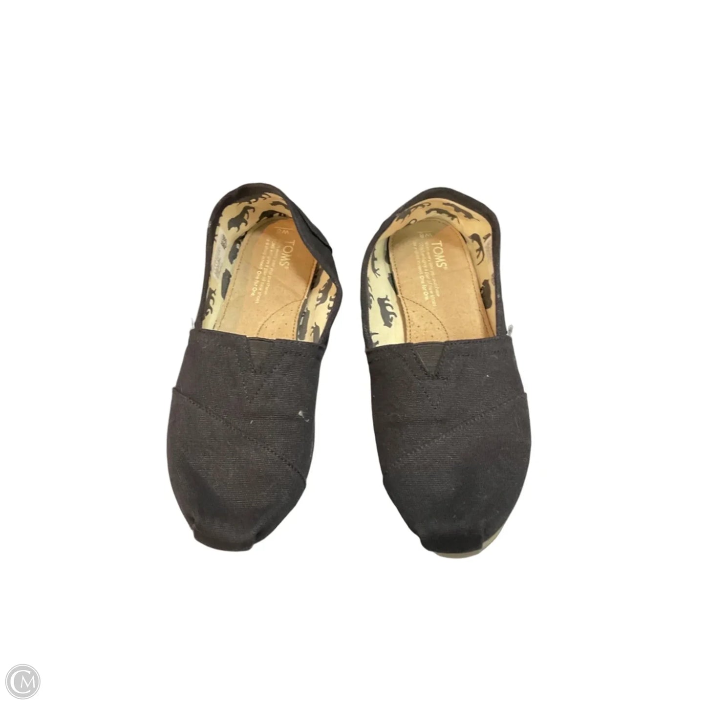 Shoes Flats By Toms In Black, Size: 8