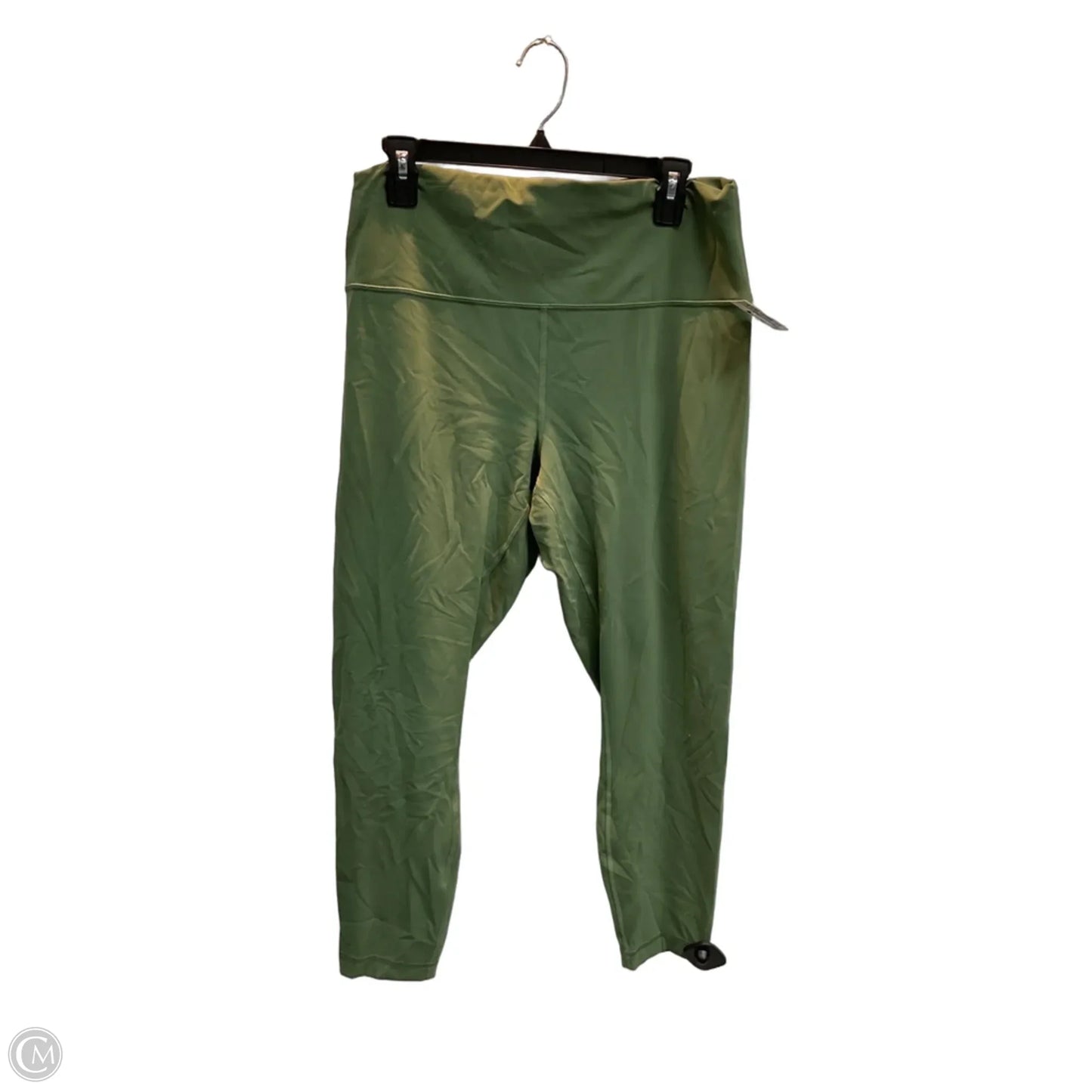 Athletic Leggings By Lululemon In Green, Size: Xl